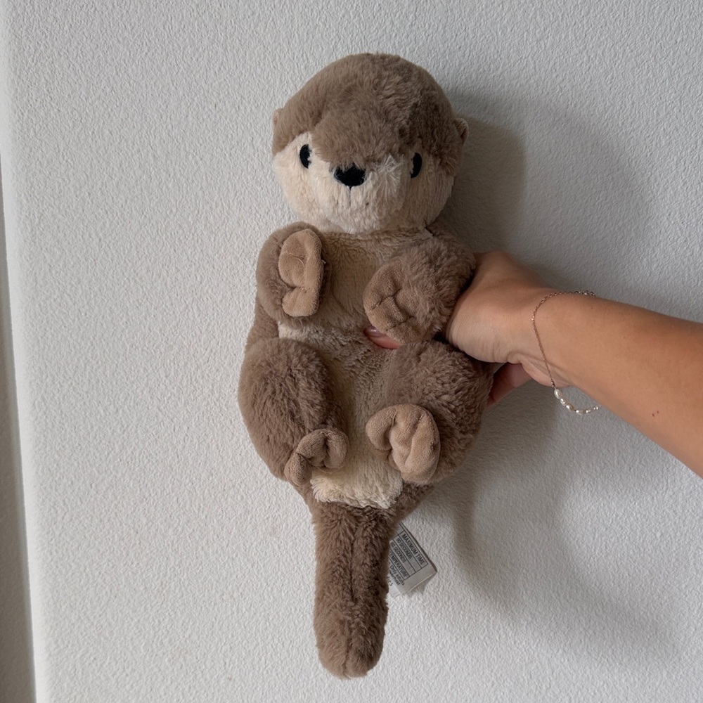 Plush Otter Stuffed Animal - Soft Brown Kids Toy